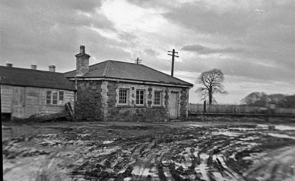 Dinas Station as a works yard