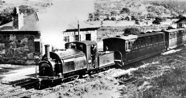 Palmerston and train at Waunfawr in 1923