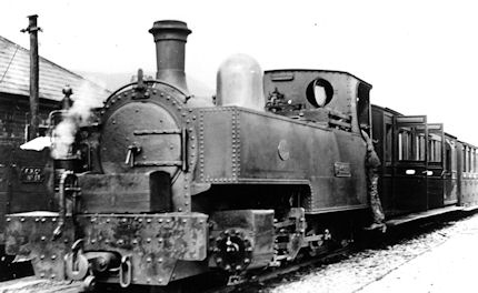 Russell with Train at Rhyd Ddu